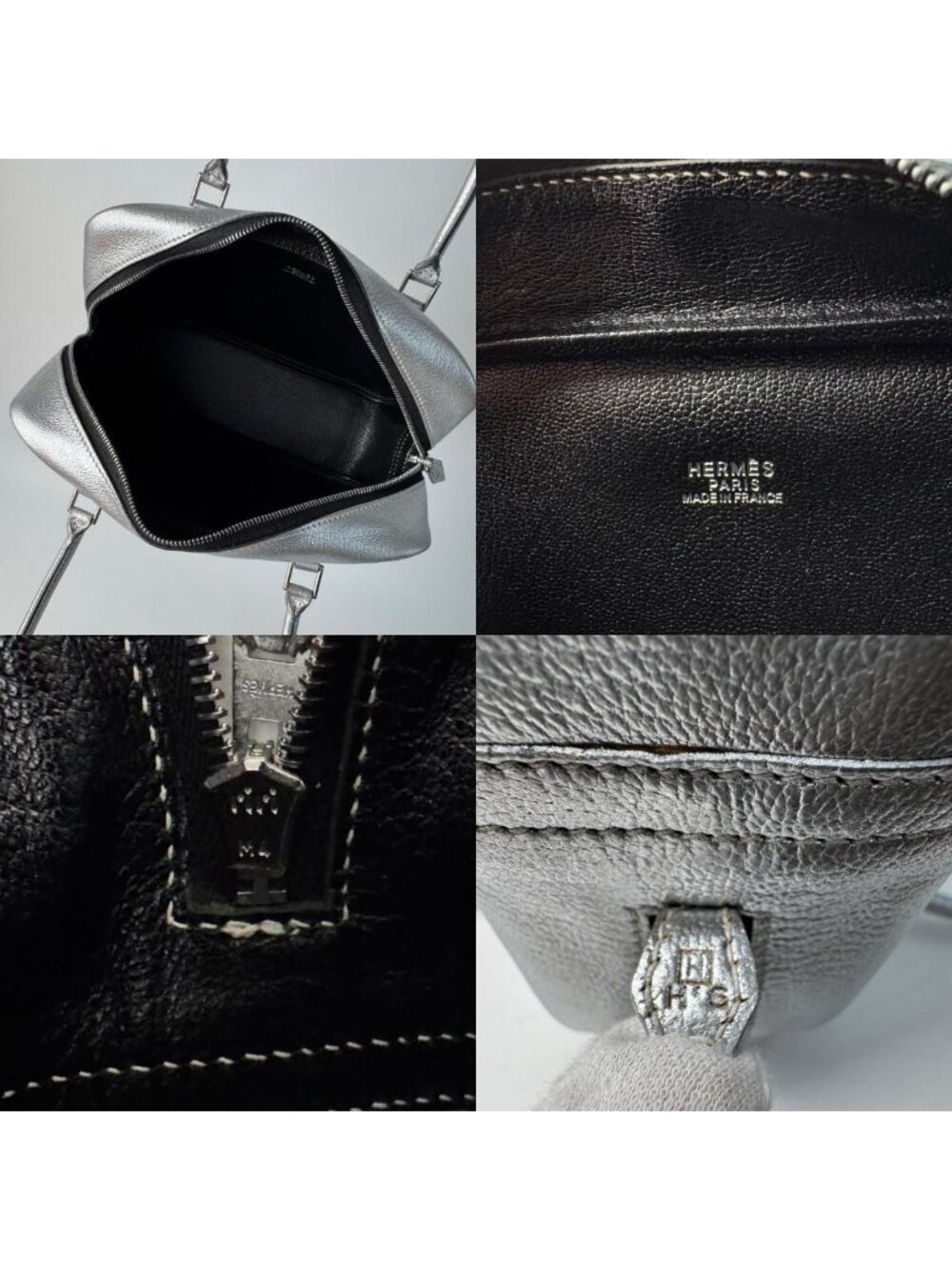 Hermes Mini Plume 20 Olympic Limited Handbag Silver - Picture 7 of 10